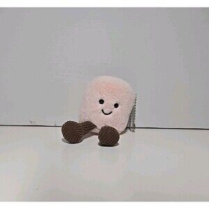 Jellycat Marshmallow  Man Pink Collectible Bag Charm Key Chain